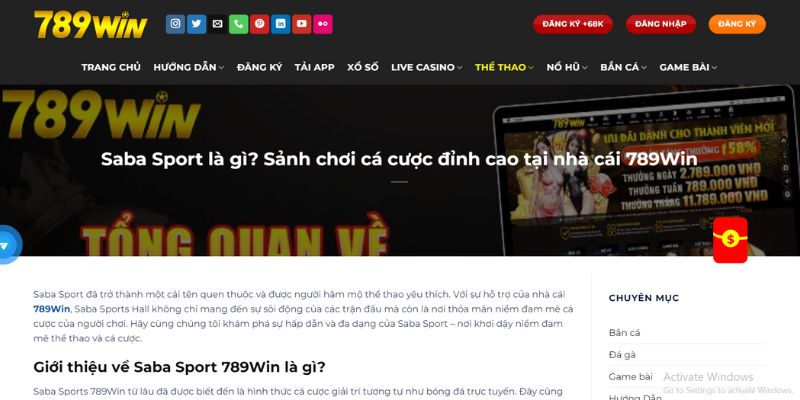 Kinh nghiệm chơi thể thao 789Win từ cao thủ